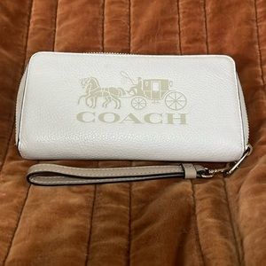 Coach Zip around leather wallet